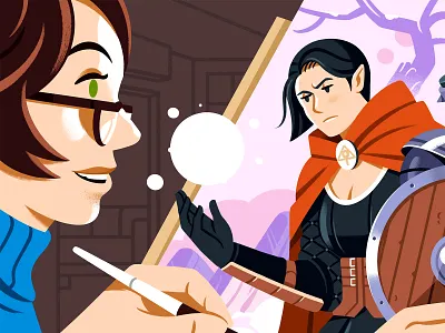 How to Write a Fantasy Novel character design editorial editorial illustration fantasy illustration reedsy writing