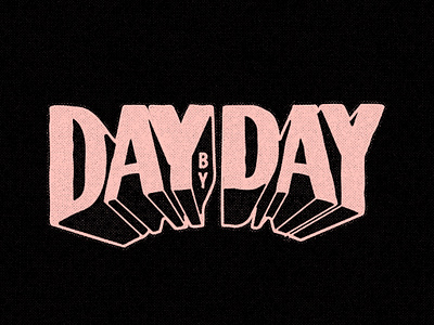 Day by Day design doodle drawing illustration lettering logo typography vector