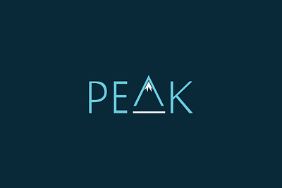 Peak Logo branding design flat height logo logo logodesign logodesigner minimal minimalistlogo mountain mountain logo peak peak logo vector