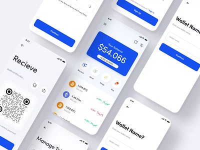 Cryptocurrency wallet app, Send receive swap crypto - Mobile app app app design app uiux banking binance bitcoin blockchain coinbase cryptocurrency cryptocurrency app cryptocurrency wallet ethereum mobile app mobile app uiux nft nft market ui ux wallet wallet app