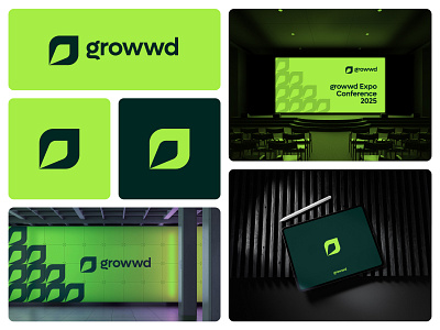 Logo and Visual Identity for web3 Fintech Platforms blockchain brand design brand identity branding crypto design fintech grow logo minimal modern logo progress visual identity web3