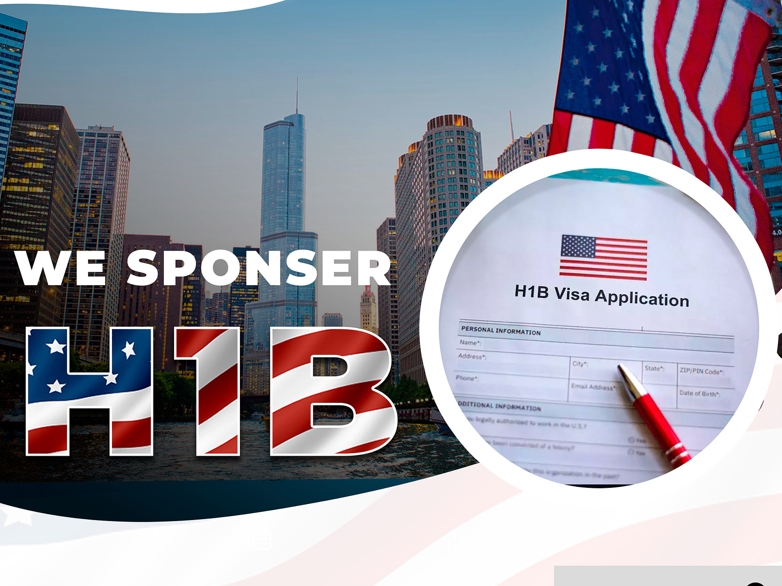 H1B Visa Flyer by LV Creates on Dribbble