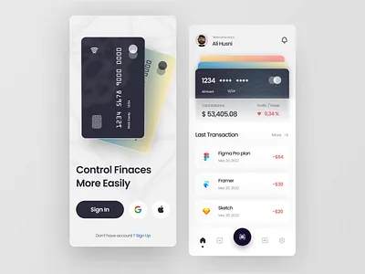 Mobile Banking App - Dubank animation app bank banking clean design finance fintech interaction interactive manage management minimalist mobile modern money motion graphics prototype ui wallet