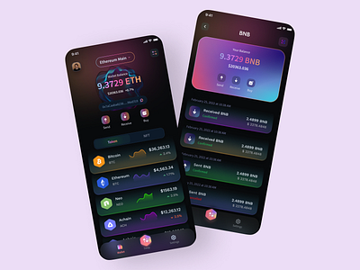 Crypto Wallet Screen agency app screen app ui bitcoin blockchain app business creative creative design crypto wallet crypto wallet screen cryptocurrency dribbble figma landing page metaverse mobile app ui user experience user interface