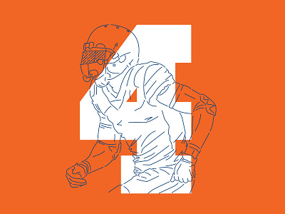 Orange Bears Helmet by Jordan Grimes on Dribbble