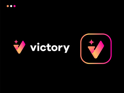 victory logo design concept app icon branding creative design graphic design letter v logo logo logo design logo designer masum billah minimal minimalist modern logo star success v logo vector victory logo win