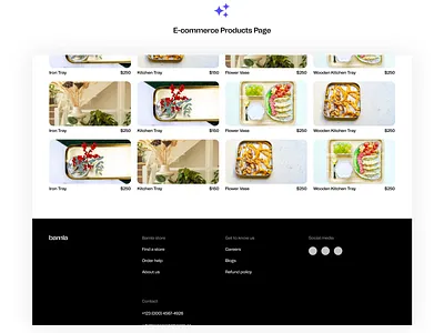 Bamla E-Commerce Products Page aesthetics bamla buying cart clean e commerce e commerce website footer logo minimal products products page purchase related products selling shopping ui