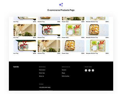 Bamla E-Commerce Products Page aesthetics bamla buying cart clean e commerce e commerce website footer logo minimal products products page purchase related products selling shopping ui