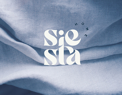 Siesta Home | Logo Design adobe illustrator blue bold branding comfort decor elegant homedecor logo modern retail tranquil trendy typography youthful