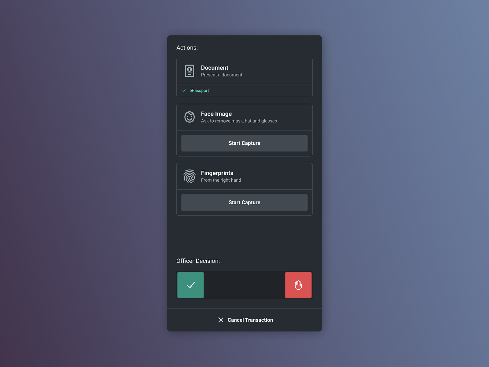 Biometric Border Control Guidance Panel by Felipe de Castro on Dribbble