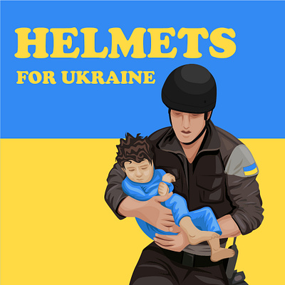 Help for Ukrainian design help illustration photo ukraine vector