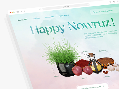 Happy Nowruz!🎉 3d design 3d icon 3d illustration 7 sin celebrate gradient happy new year iran iranian landing new year nowrooz nowruz persian persian new year ui ux