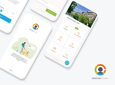 Redesign RentCafé Resident App apartment apartmentapp app design multifamily product design real estate realestateapp rentcafe ui design