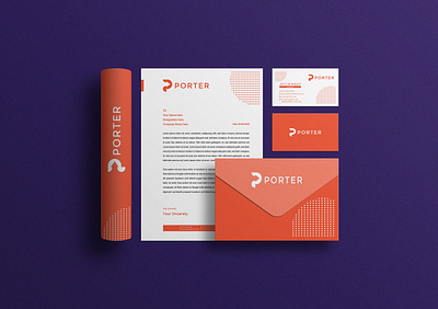 Porter Branding Design branding branding design branding identity business card envelope graphic design invoice letterhead design logo note book presentation folder visiting card