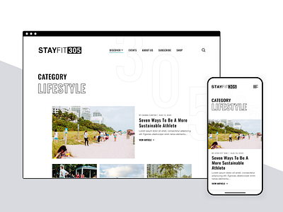 Fitness Responsive Website