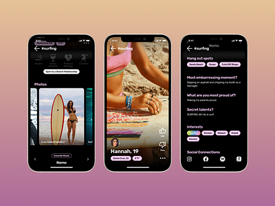 Surfing Community app beach community design friends hawaii ios mobile ocean sea skate sports summer surf shop surfboard surfing travel activities ui vacation wave