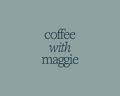 Coffee With Maggie branding design graphic design logo web design