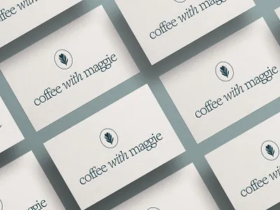 Coffee With Maggie branding business card design graphic design illustration logo