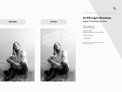 10 PS Light Brushes | Adobe Photoshop adobe brushes brushes set graphic design graphic designer graphics photoshop template