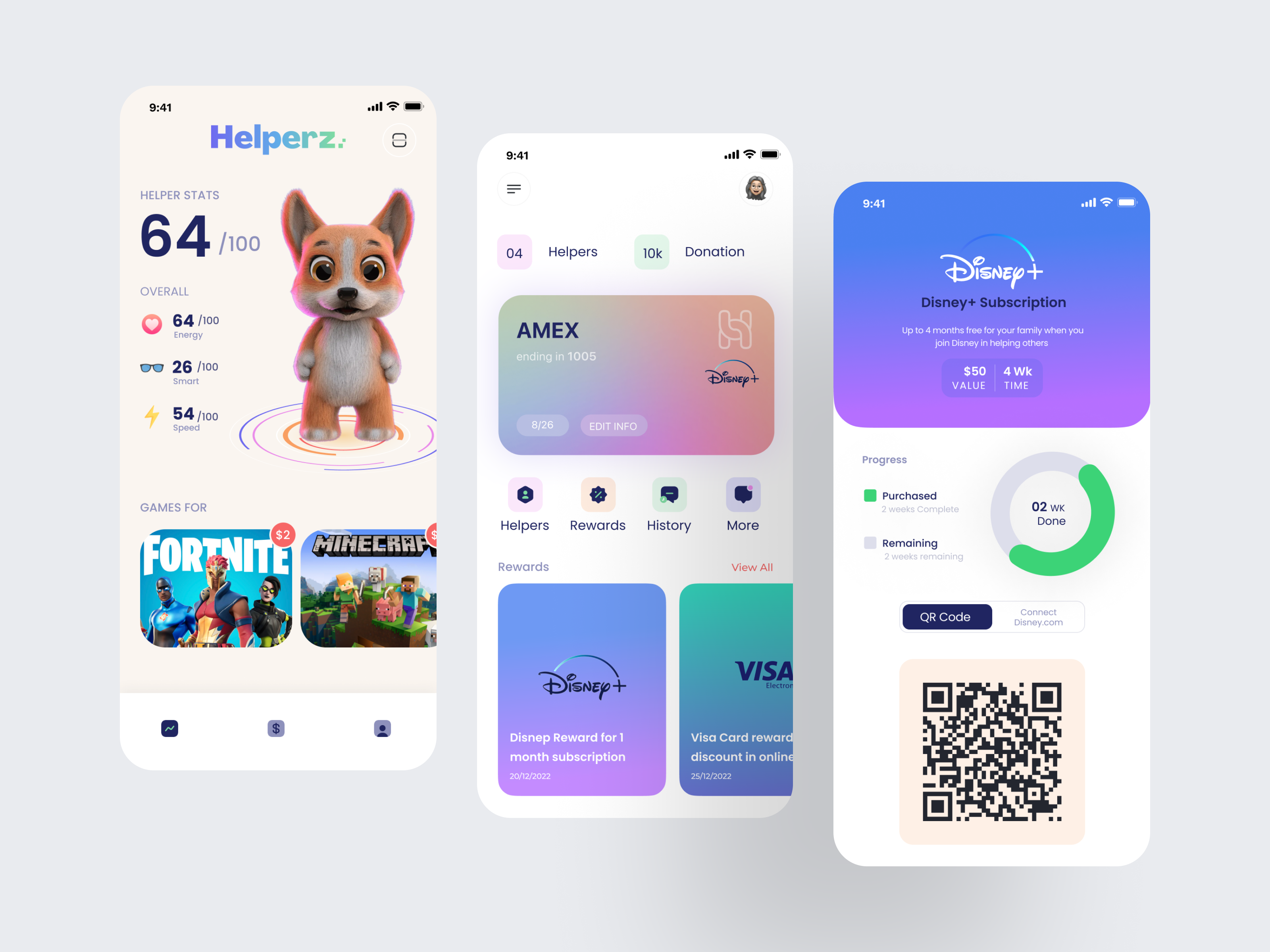 Example of Family Donation and Charity App - Helpen