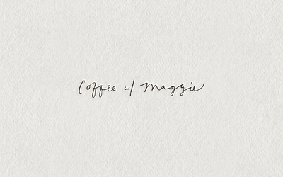 Coffee With Maggie branding design graphic design illustration logo web design