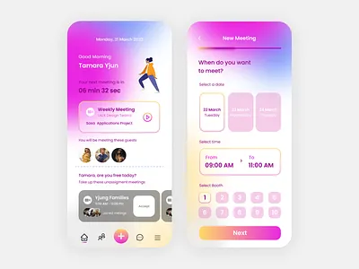 Assistent Management design landing page mobile mobiledesign ui uiux user experience user interface ux