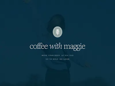 Coffee With Maggie branding design graphic design illustration logo web design