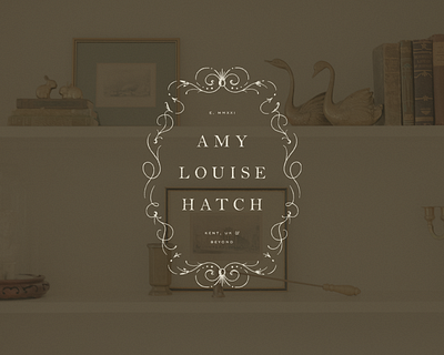 Amy Louise Hatch antique brand mark branding crest design graphic design illustration logo web design