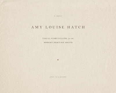 Amy Louise Hatch branding design graphic design illustration logo type hierarchy typography web design