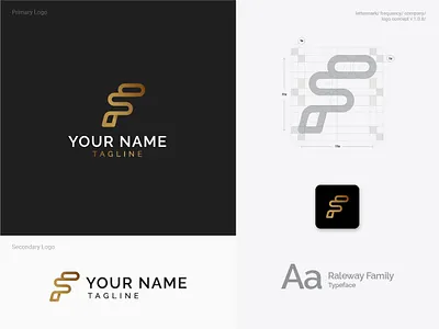 Initial Letter F Company Logo Template