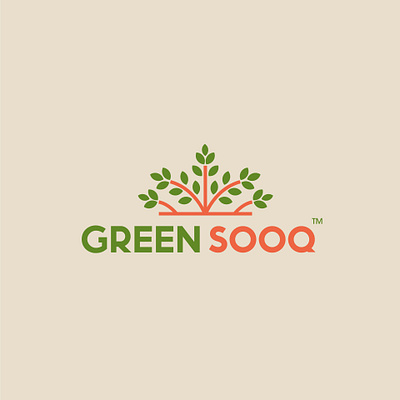 GREEN SOOQ art beauty branding care clean creative design flat green idea illustration logo nature shop