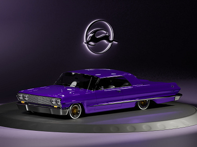 Chevrolet Impala 1963 Lowrider 3d 3dart 3dartist 3ddesign 3dillustration 3dmodeling art autodesign blender car chevrolet design impala modeling render