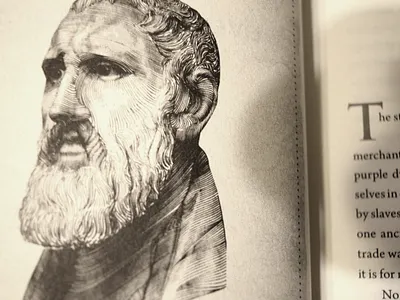 Lives of the Stoics - Zeno - Book Illustration book book illustration daily stoic illustration inkscape philosophy ryan holiday scratchboard vector