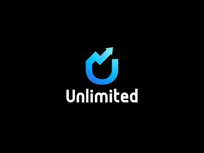 Unilimited logo 3d animation branding design e ecommarce logo graphic design illustration logo logo branding logo desig motion graphics typography u e commarce logo u logo u logos u marketing logo ui vector