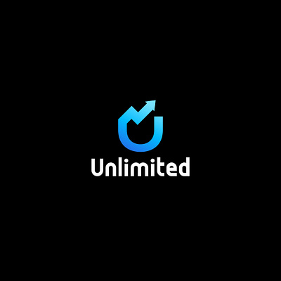 Unilimited logo 3d animation branding design e ecommarce logo graphic design illustration logo logo branding logo desig motion graphics typography u e commarce logo u logo u logos u marketing logo ui vector
