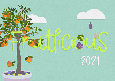 Fruitlicious 2021 project adobe fresco affinity affinity designer behance colorful editorial illustration fresco fresco illustration fruit fruit illustration fruit tree graphic design illustration madeinaffinity neon peach peach tree portfolio vector illustration whimsical