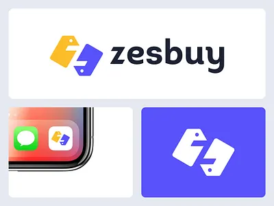 Zesbuy Online Shopping App Logo | Ecommerce Logo Concept a b c d e f g h i j k l m n app logo brand identity branding ecommerce flat graphic design label logo logo design logomark logotype minimalist logo modern logo negative space o p q r s t u v w x y z online price tag shopping symbol