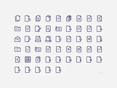 Document Icons archive design document documents file folder icon icon design icon pack icons iconset page paper ui