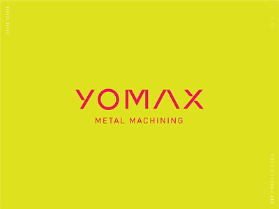 Yomax — metal manufacturing design industrial logo machines manufacturing metal typography