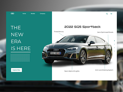 Car Brand Landing Page amazing brand branding cars corporate design ecommerce english graphic design illustration landingpage logo minimal nepal ui ux vector webdesign website