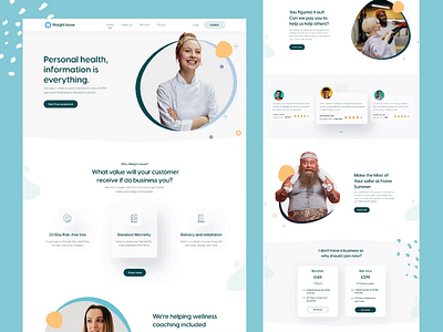 Weight loss homepage agency animation app app designer branding clean design design food graphic design homepage illustration interaction interaction designer motion graphics ui ui designer web designer website