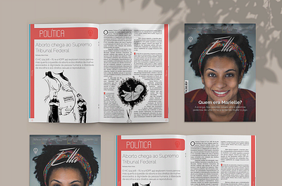 Magazine layout and Graphic Project - Revista Ellas graphic design graphic project layout magazine magazine layout
