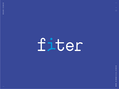 Fiter — gym equipment shop branding design equipment gym identity logo redesign typography