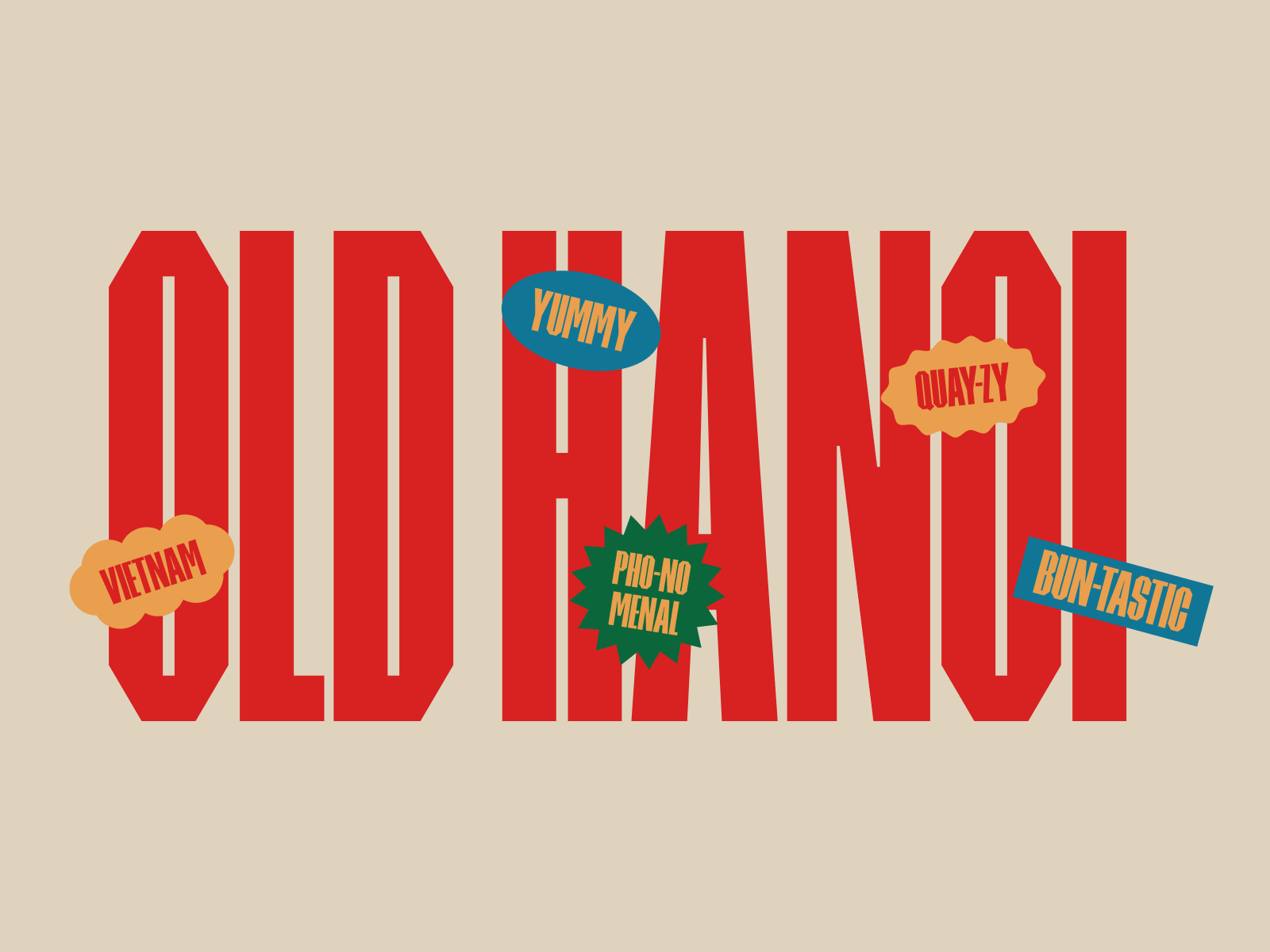 🍲 Visual Identity for a Vietnamese restaurant brand brand identity branding exploration food post stamp restaurant stickers typography vietnam vietnamese vietnamese food visual identity