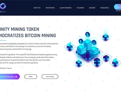 Website Design for Infinity Mining Token branding design logo ui