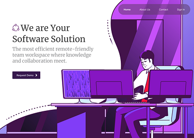 Software Solutions Website application design ui ux