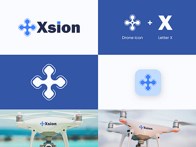 Xsion Logo Design best logo design branding creative logo creative logo design drone company logo drone company logo design drone icon logo design drone logo drone logo design flat colour logo design graphic design iconic logo design logo minimal logo minimal logo design simple logo design tech company logo technology logo design vector logo design x letter logo design