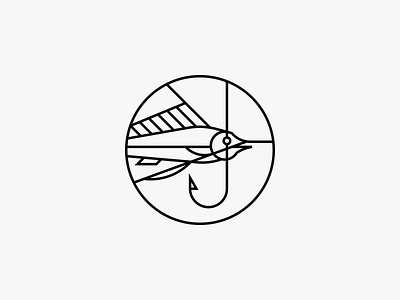 Sailfish Club bait clean fish fishing icon lineart logo modern nature sailfish simple