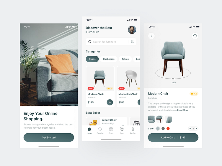 Furnis - Furniture Mobile App by Keffi Design for Bauixindo on Dribbble