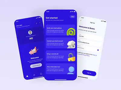 Brees - Budgeting made easy - onboarding 2 design fintech mobile app design ui ux